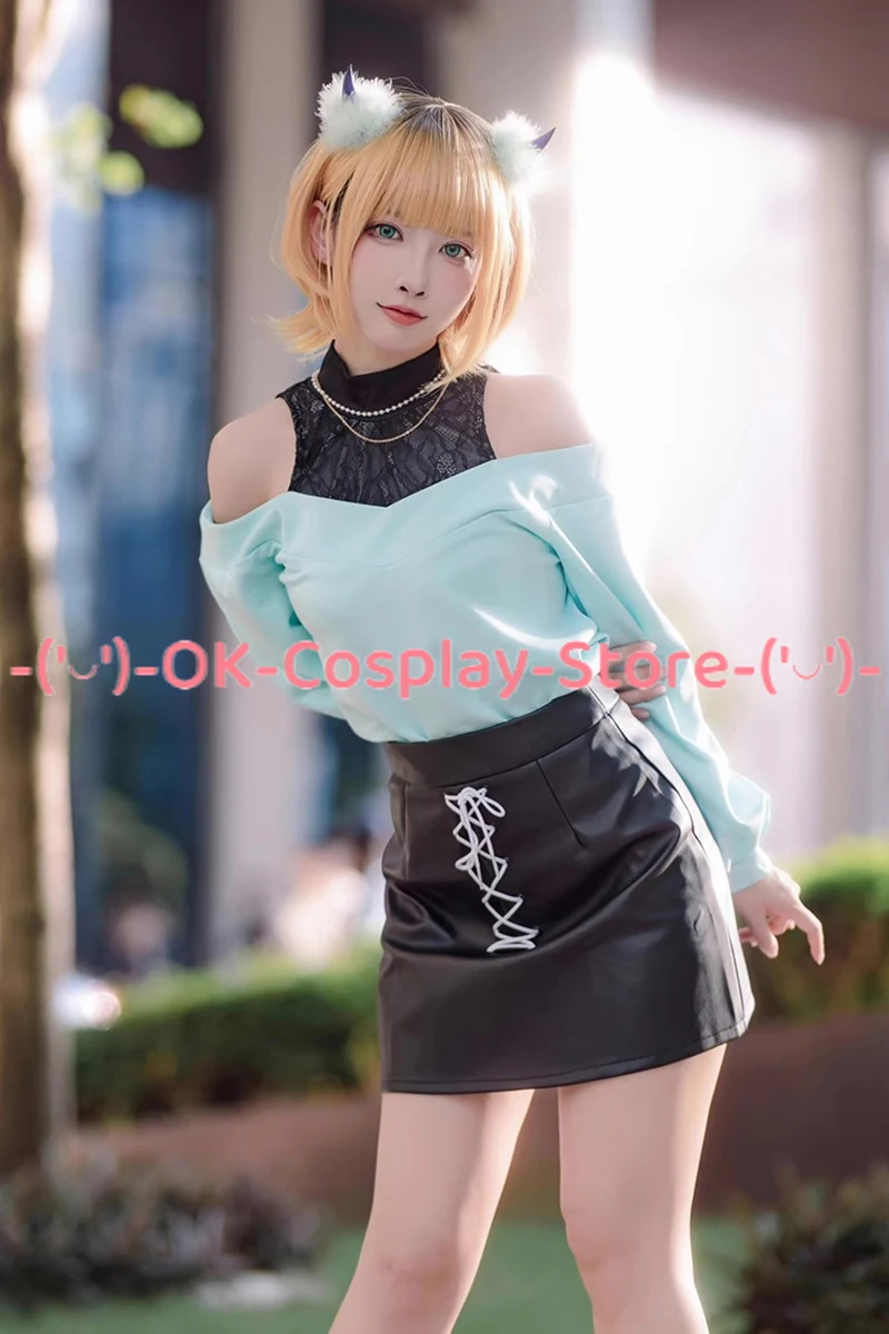 Disfraz de Cosplay de Anime Oshi no Ko memm Cho para mujer, vestido de fiesta lindo, traje de falda superior, uniformes de Carnaval de Halloween hechos a medida