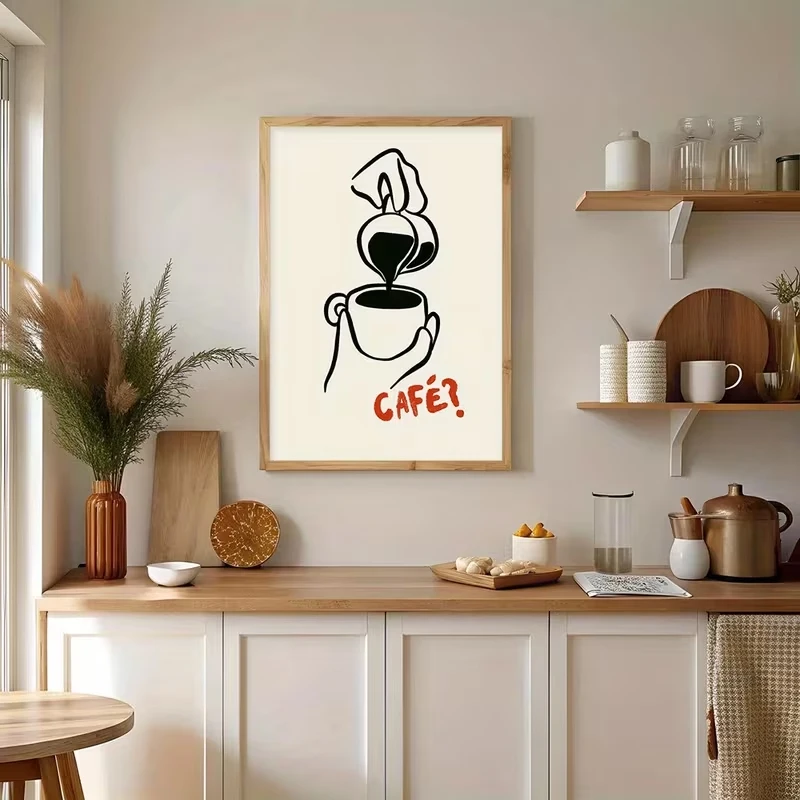 Modern  Coffee Workshop Café Spirit  Wall Art Print Canvas Painting Poster Picture For Bedroom,Living Room Home Decor