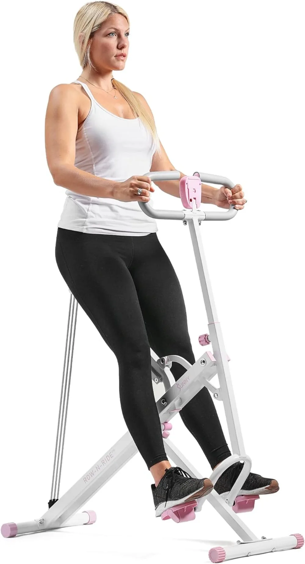 

Row-N-Ride Squat Assist Trainer for Glutes Workout With Adjustable Resistance, Easy Setup & Foldable Exercise Equipment