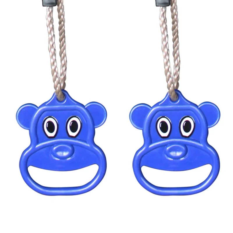 Children\'s Outdoor Swing Cartoon Animal Avatar Toy Indoor Hanging Ring Arm Strength Trainer Kids Growth Accessories