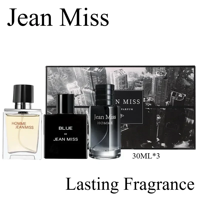 

3*30ML Men's Perfume Gift Box - Long-lasting Floral and Fruity Cologne Scent Pheromone Perfume, An Attractive Men's Perfume