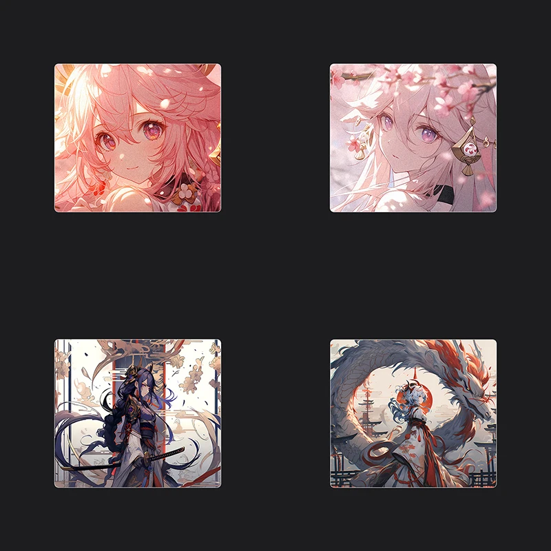 

Стеклянный коврик для мыши в стиле аниме «Красивые девушки», гладкий коврик для клавиатуры, улучшенные игровые аксессуары, коврик для мыши с настраиваемым узором