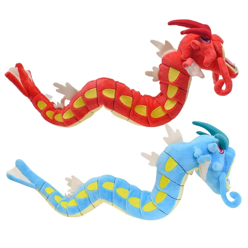 Glänzende Gyarados-Tier-Plüschtiere, 2 Stile, rote und glänzende blaue Puppen, weiche Plüschtiere zum Sammeln, niedliche Cartoon-Charakter-Geschenke – Detail 3