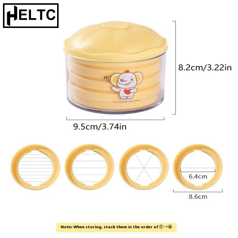 

Heavy Duty Stainless Steel Egg Slicer 4 Slice Modes Hard Boiled Egg Cutter Fruit Cutter Kitchen Gadgets Kitchens Accessories