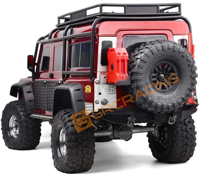 Pezzo decorativo in metallo su entrambi i lati per 1/10 RC Crawler Car Traxxas TRX4 Defender parti fai da te