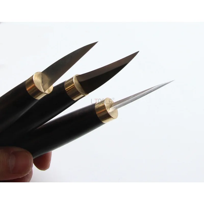 Whittling Wood Carving Knife Hand Tool Set Sharp Blade Tip Redwood Handle Wood Carving Wood Chisel Professional Woodworking Tool