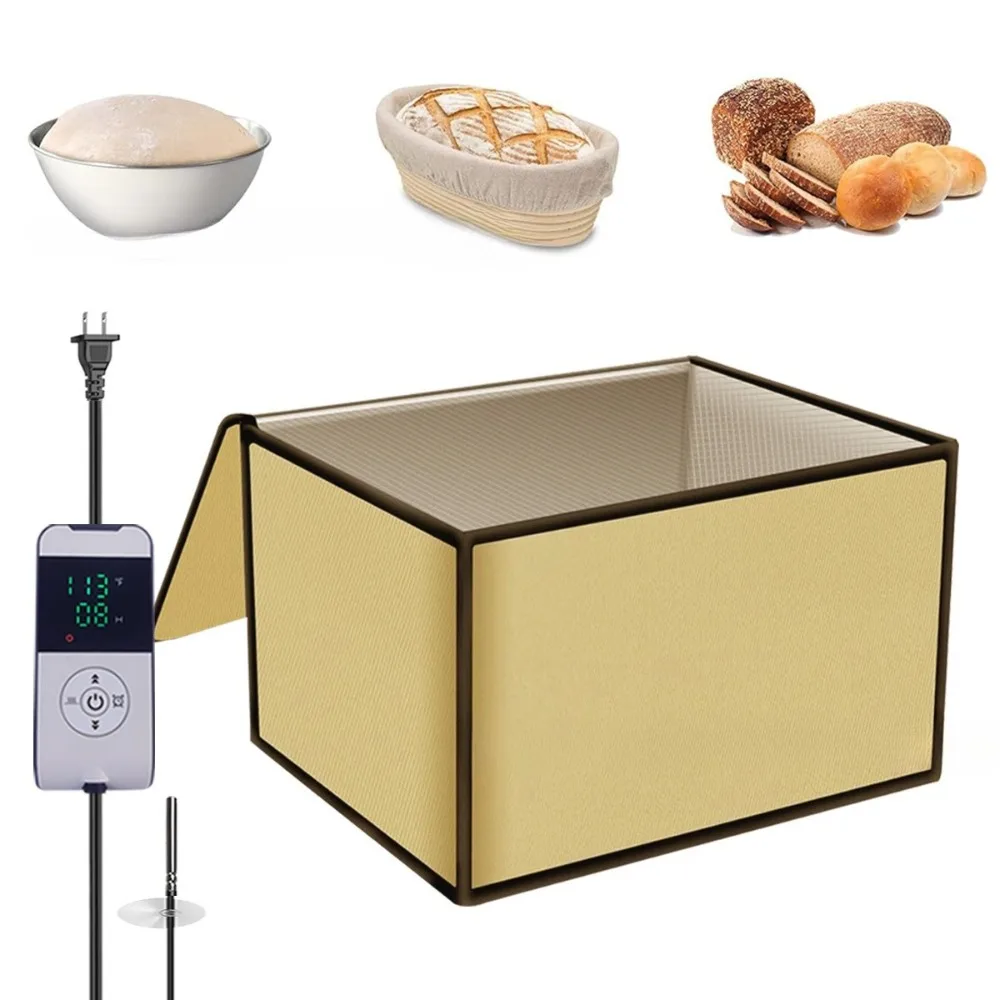 120V Dough Proofer Heating Bag With Temperature Controller, Sourdough Bread Fermentation Heat Mat Insulation Bag