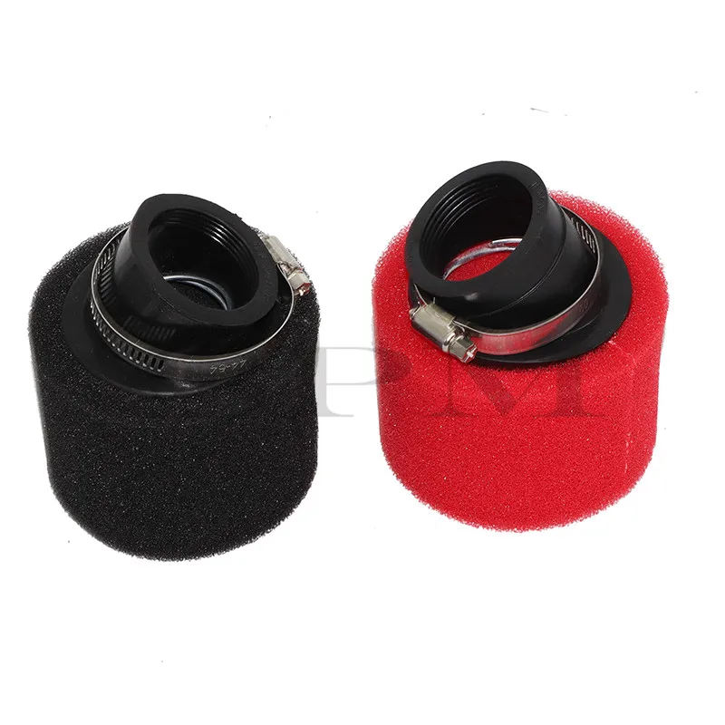 35mm 38mm 42mm 45mm 48mm 50mm stright and Bend Elbow Neck Foam Air Filter Sponge Cleaner Moped Scooter Dirt Pit Bike cycle