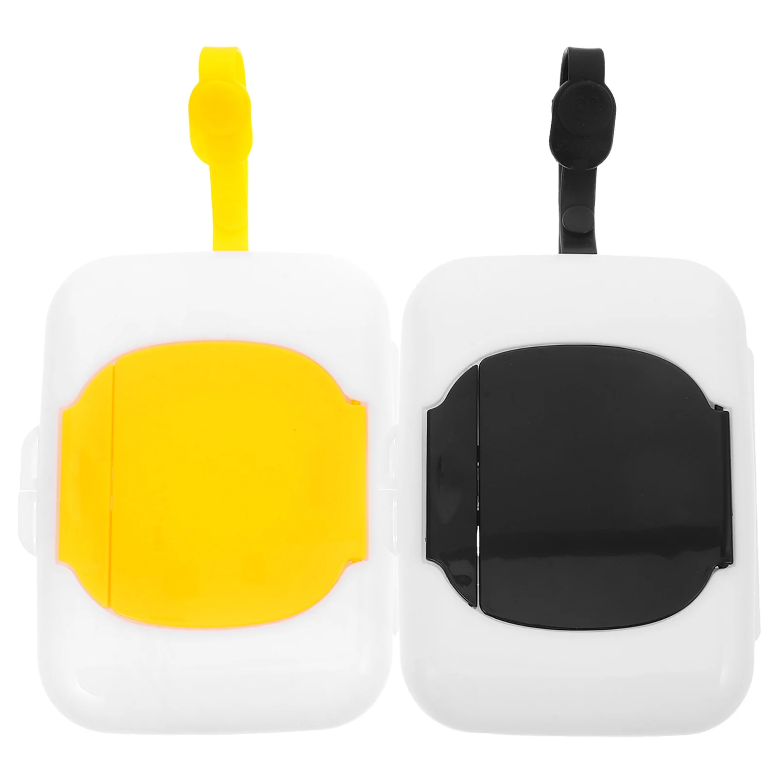 

2 Pcs Wipes Box Refillable Travel Container Dispenser Silica Gel Bathroom Toilet Paper Holder
