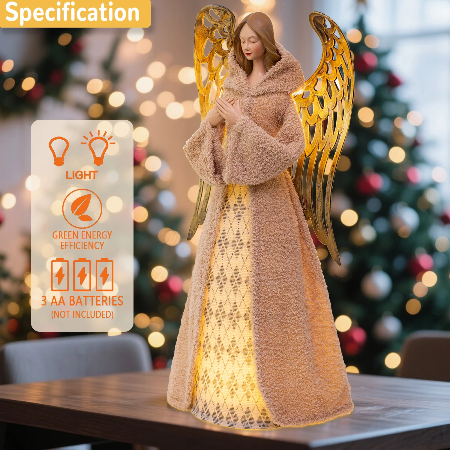 LED Christmas Angel Figurine 3
