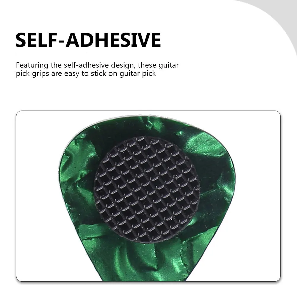 

20Pcs Durable Rubber Guitar Pick Grips Anti-Slip Self-Adhesive Grip for Guitar Picks Accessories Rubber Bass Pick Holders