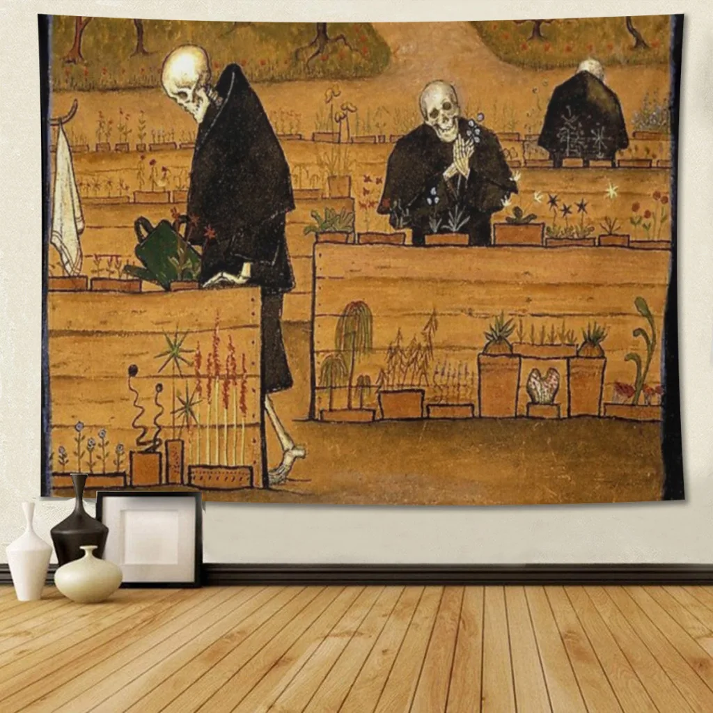 

Hugo Simberg - The Garden of Death Tapestry Art Room Home Decor Wall Art Decor