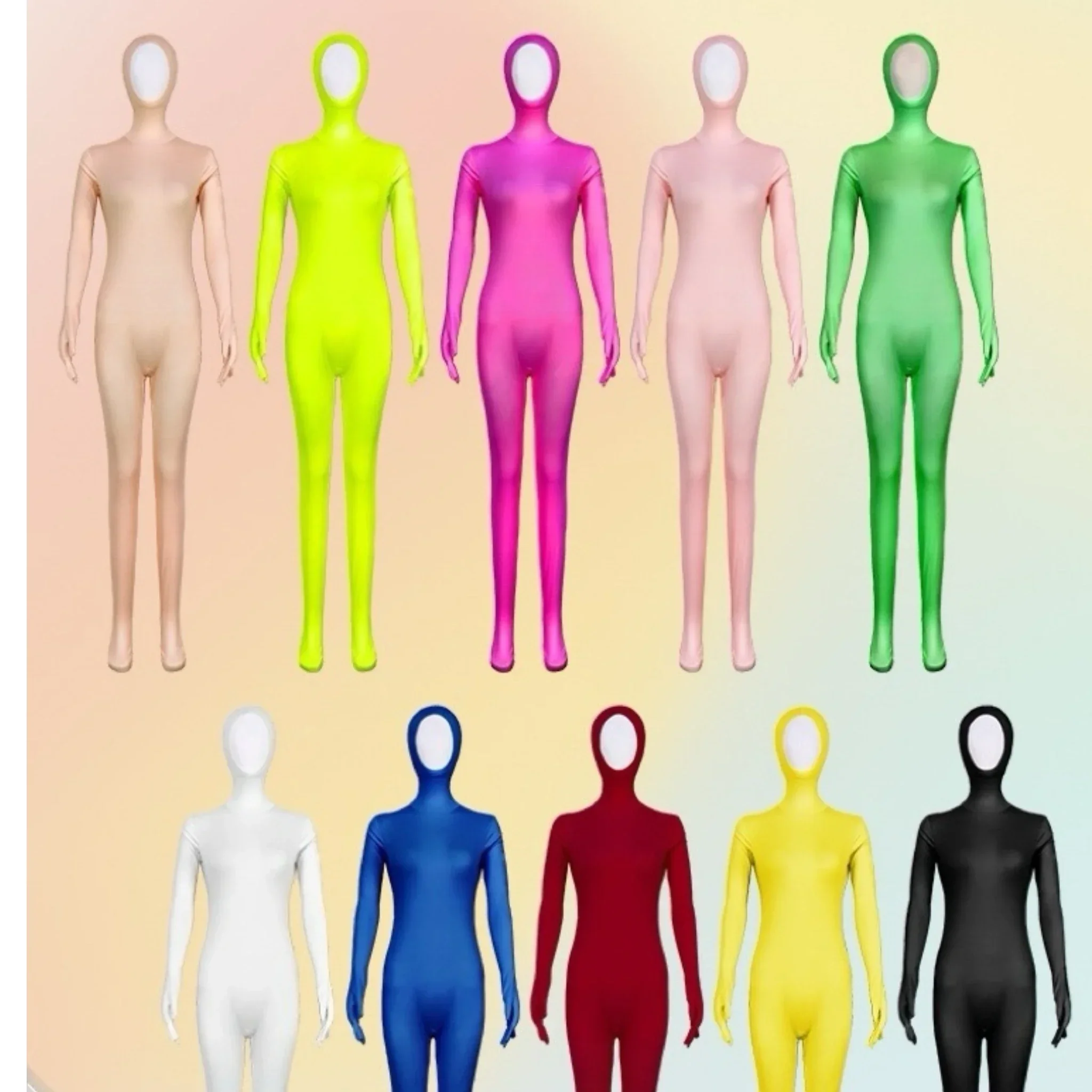 

Costume de batterie Zentai complet pour adultes, Unsex, Halloween, tenues de fête de carnaval, cosplay