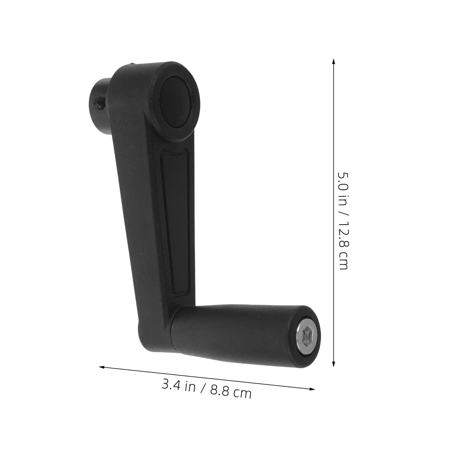 Hand Crank Generator Handle Plastic Crank Handle 12 Mm Round Hole Smooth Grip Replacement for Industrial Milling Lathe Machine