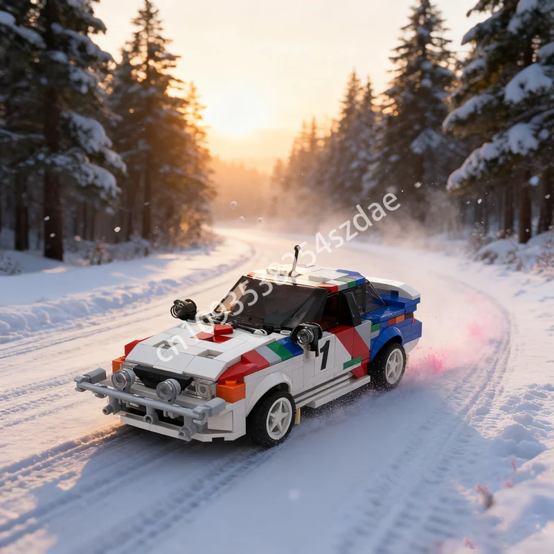 487 قطعة MOC ميتسوبيشي جالانت بانداما رالي نموذج بناء لعبة كتل هدايا عيد الميلاد العمارة فكرة التعليم الطوب الاطفال #1