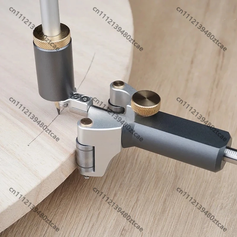 

Woodworking Multifunctional Scriber, Metal Parallel Curve Profiling Gauge Carpenter Layout Measuring Accessories