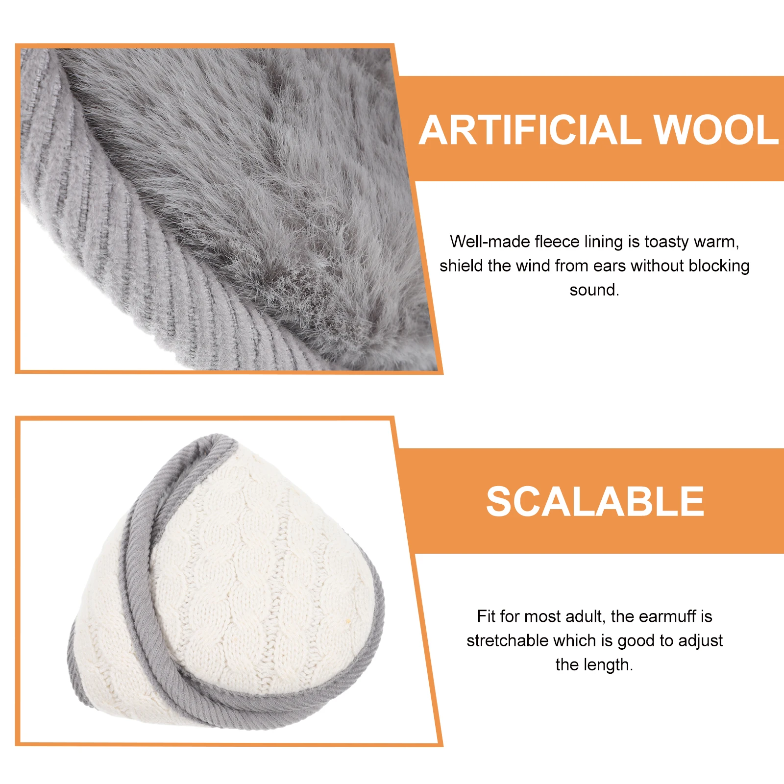 محبوك طوي الصوف متفوقا غطاء للأذنين شتاء دافئ في الهواء الطلق غطاء للأذنين للطقس الجري مريحة امرأة لطيف تدفئة جديد