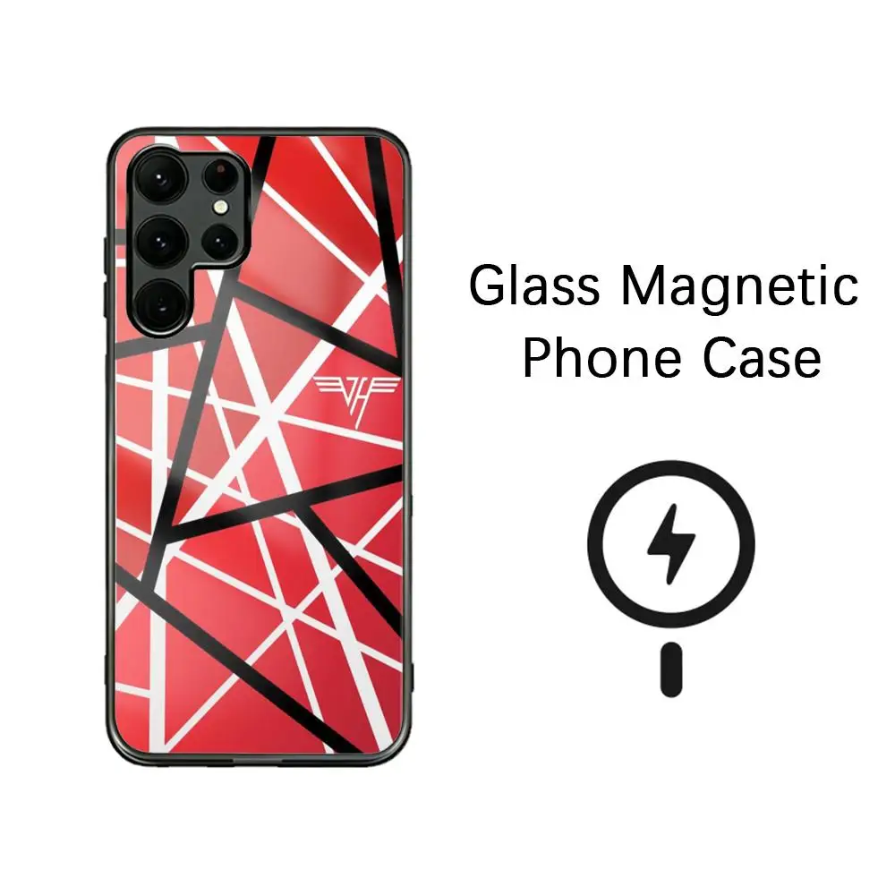 Super fashion hot Halen Phone Case For Samsung S26 S25 S24 S23 S22 S21 S20 Plus Ultra Note20 Glass Magnetic Case