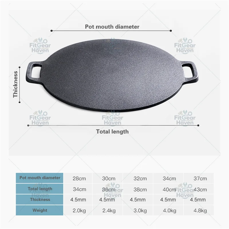 Suitable for household pancake plates, pancake pots, cast iron coarse grain tools, non stick flat bottomed pans