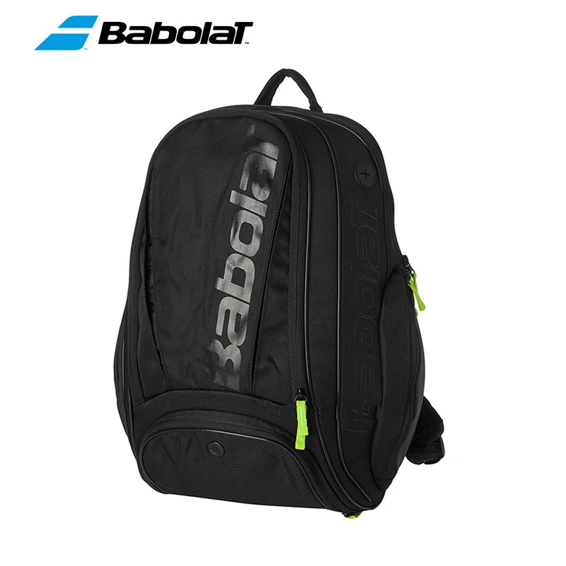 Professional Pure Black Babolat Tennis Backpack Men Women Squash Badminton Tennis Racket Bag 1Pack Classic Modern Shoulder Bags