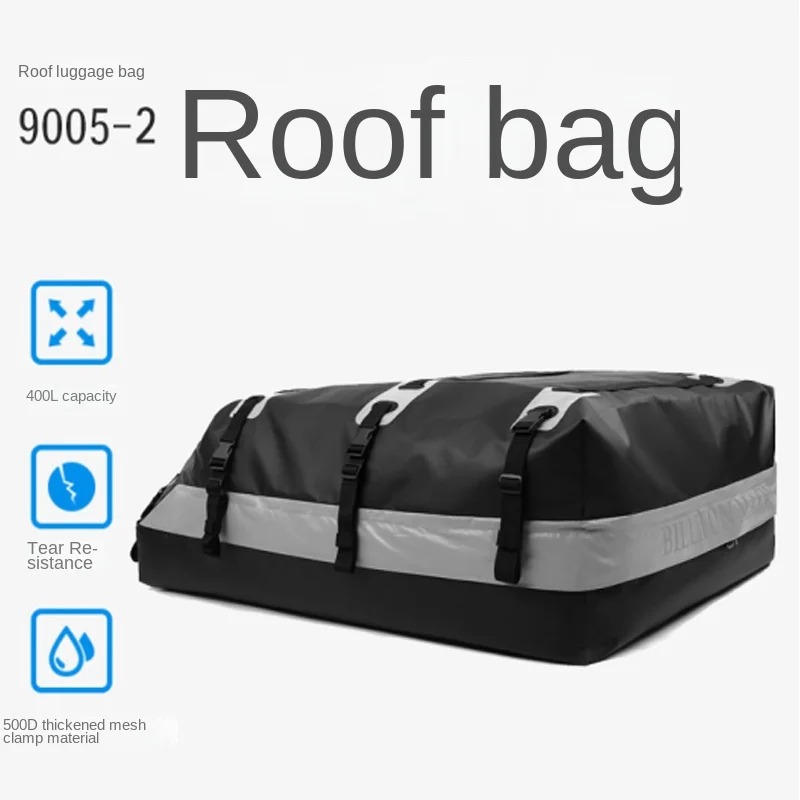 

500D Mesh Folder High Frequency Hot Press Waterproof and Sun Protection Car Roof Luggage Bags Roof Bag Large Capacity Boxes