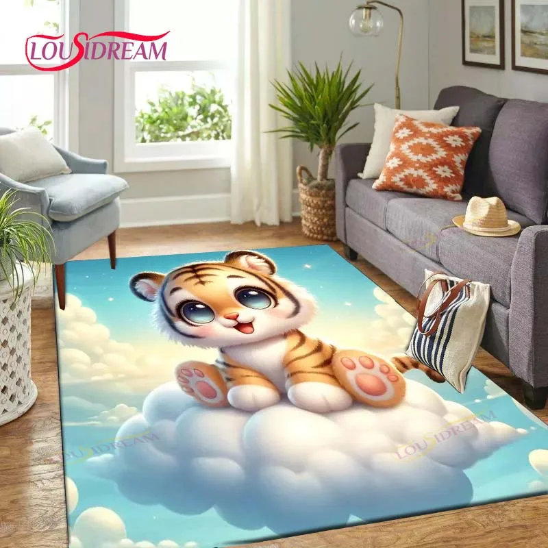 

Bedroom Living Room Carpet Decoration Bathroom Floor Mat Non Slip Carpet Yoga Mat Cartoon Cute Twelve Zodiac