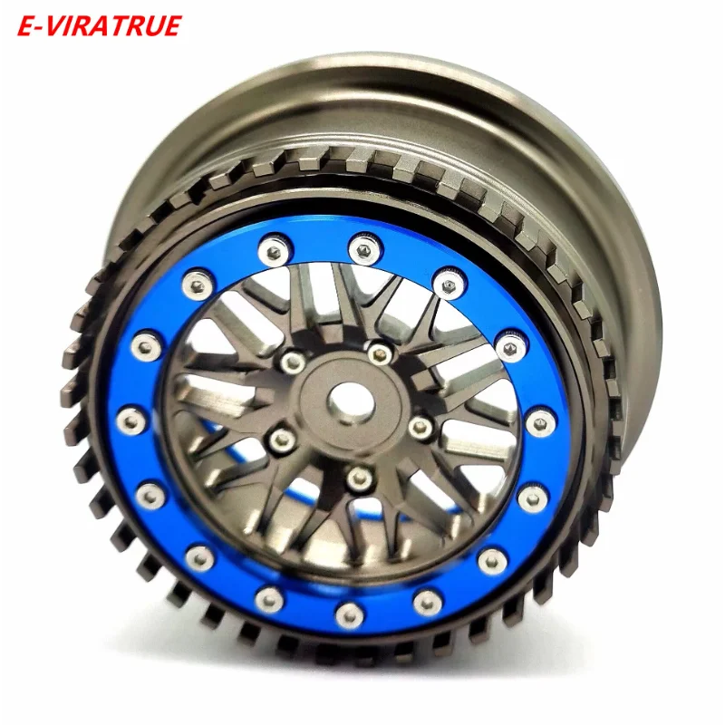 E-VIRATRUE 2.2/3.0''Alu Wheel For Losi RZR Rey/Baja Rey/Hammer Rey U4/Losi Lasernut/Axial SCX10 1/10 1pcs