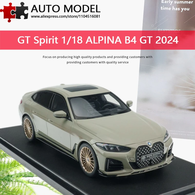 

Коллекционная модель автомобиля BMW Alpina B4 GT M4 2024 года, модифицированная версия BMW 4 серии, лимитированная серия, масштаб 1:18, литая из смолы, статическая модель, игрушка для взрослых, подарок для мальчика.
