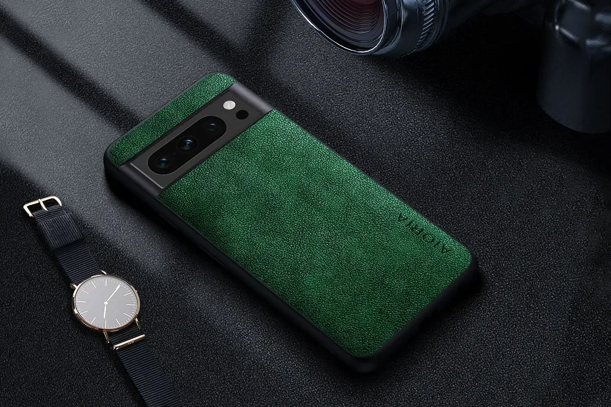 Premium Luxury leather Phone Case for Google Pixel 8 7 6 Pro 8A 7A 6A 5 5A 4A 4 XL 5G Retro Business Style Solid color cover