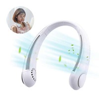 Neck Fan Mini Usb Rechargeable Bladeless Fan Electric Portable Ventilador Air Cooler Wearable Neckband Fans For Outdoor Travel