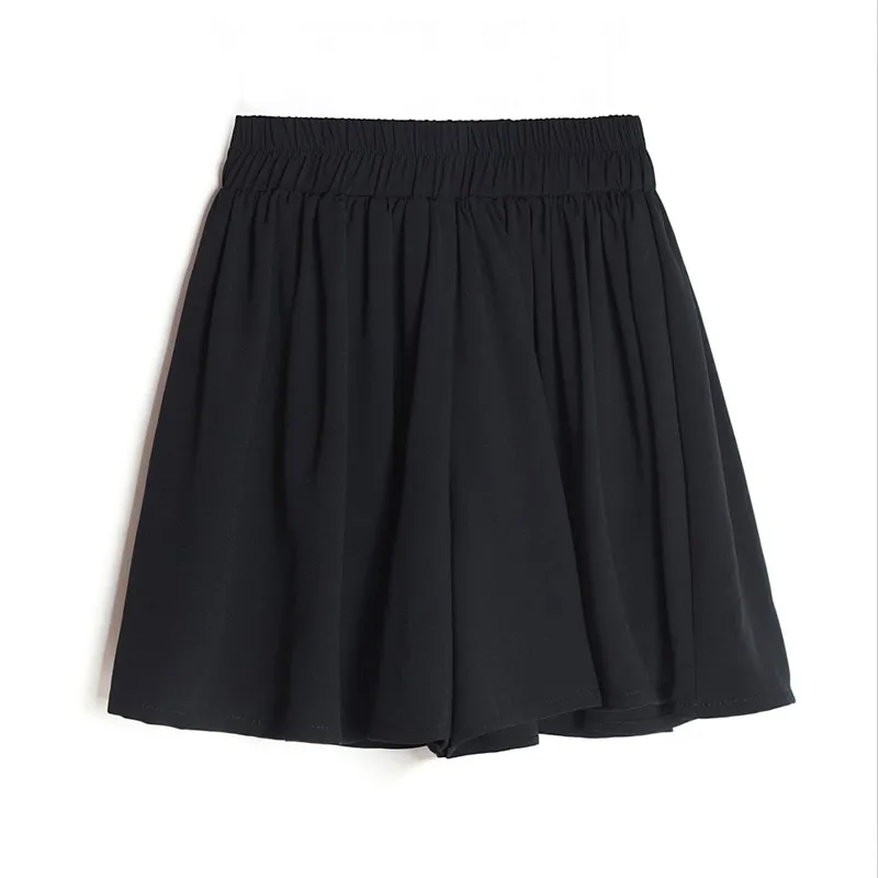 Лето 2026, новые модные шифоновые женские мини-юбки в консервативном стиле, однотонные тонкие юбки трапециевидной формы с высокой талией, повседневные