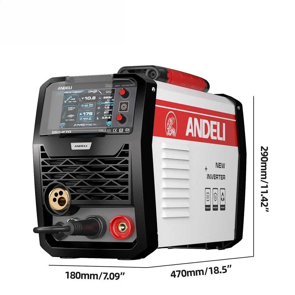 MIG/LIFT TIG/MMA/Aluminum Welding/Spool Gun Inverter MIG Welder Gas Gasless Welding 200A Semi-automatic Welding Machine