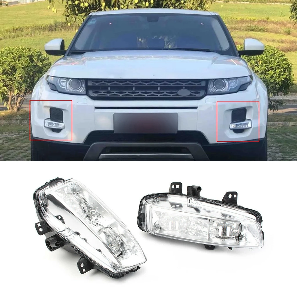 

1Pair Car Front Left Right Bumper Fog Light For Land Rover Range Rover Evoque 2012 2013 2014 2015 LR026090 LR026089