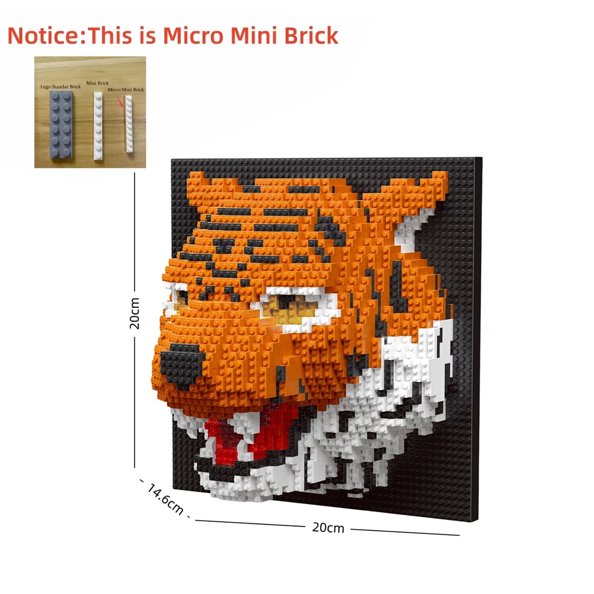 KNEW BUILT Modellbausteine ​​mit Rentier- und Elchmotiv – DIY-Deko-Ornament für den Schreibtisch zu Hause, Geschenk zur Stresslinderung für Weihnachten, Geburtstagsfeier – Detail 10