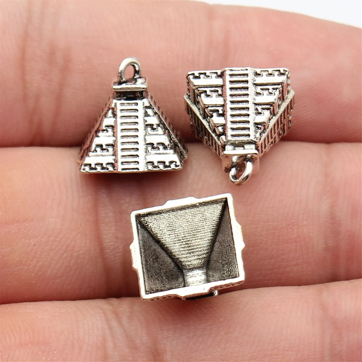 Charms Alloy Jewelry Making Accessories 3D Eiffel Tower For Handmade Craft Bracelet Necklace
