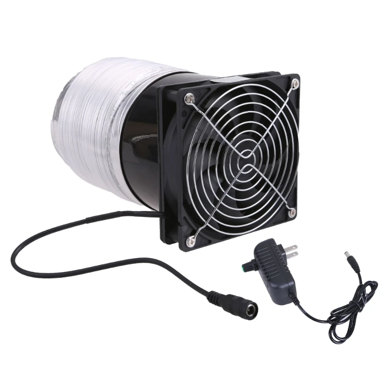 4.7Inch Inline Duct Fan 95CFM, HVAC Exhaust Ventilation Fan with Low Noise for Basements, Bathrooms and Kitchen