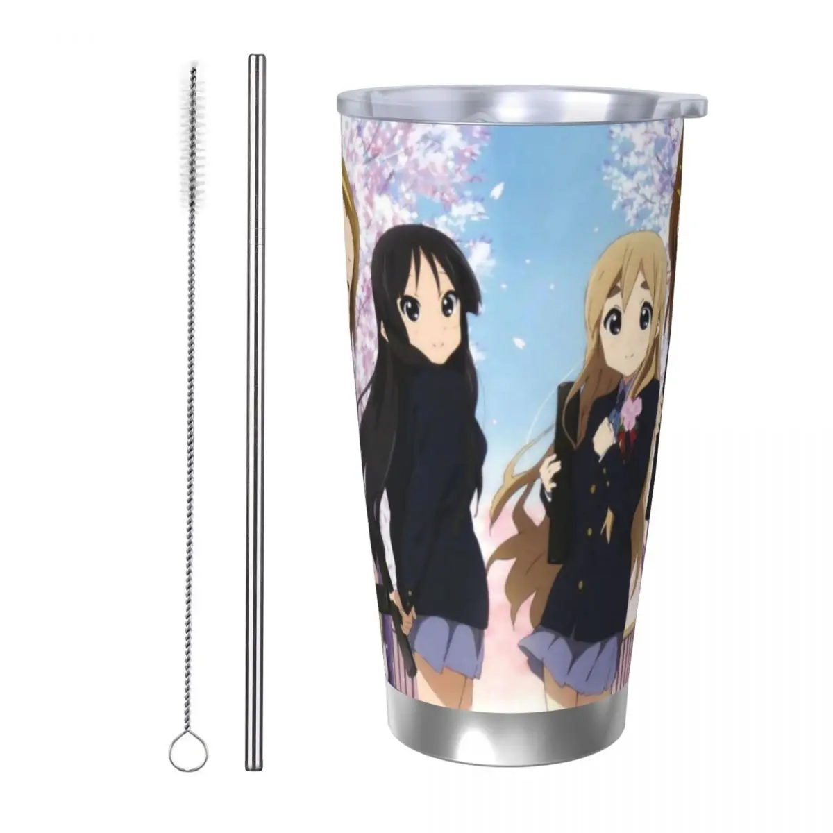 Japanese Anime K-On! 20oz Stainless Steel Insulated Thermal Coffee Car Cup Cold Hot Mugs Vacuum Flask