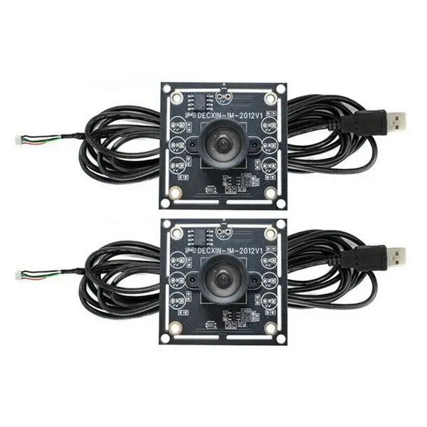 Módulo de câmera de 100 graus, 6 peças, 1mp ov9732, 1280x720, usb, foco manual de driver grátis, com cabo de 2 metros para winxp/7/8/10