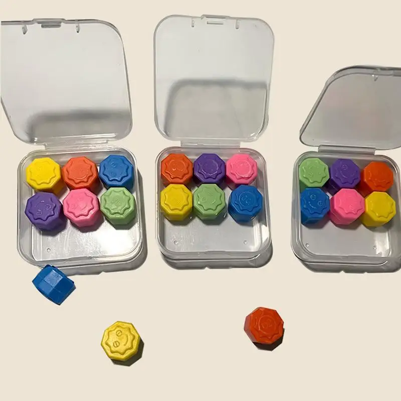 

6Pcs/box Korea Traditional Play Game Gonggi Jack Stone Pebbles Set Exercise Colorful Fun Stress Relief Toy