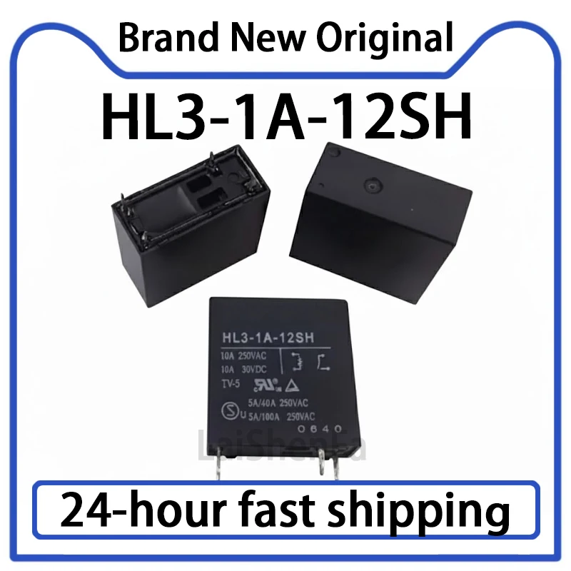 2 uds HL3-1A-12SH relé de 12V 4 pines 10A Stock Original