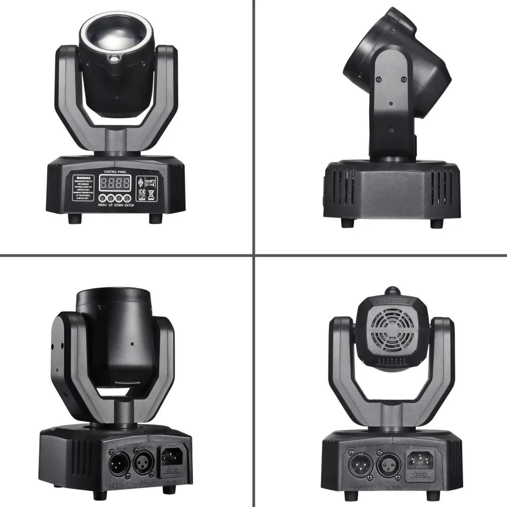 32W Beam LED Moving Head Light Laser Pattern Rotate Multi Stage Lighting Effect DMX Sound Activated For Club Disco DJ Home Party