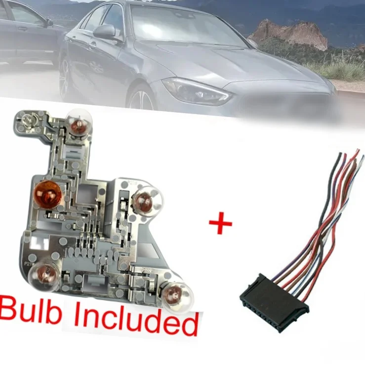 For Mercedes-Benz W204 C-Class A2048201500 Car Rear Lamp Bulb Holder Bulbs W/ Wiring Plug Harness Left Right Side Tail Light