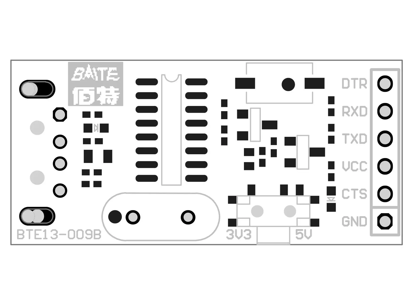 USB to TTL converter UART Module CH340G CH340 3.3V/5V Switch for STC RESET Key Cold Boot or Pro Mini MEGA328/MEGA168 6Pin Port