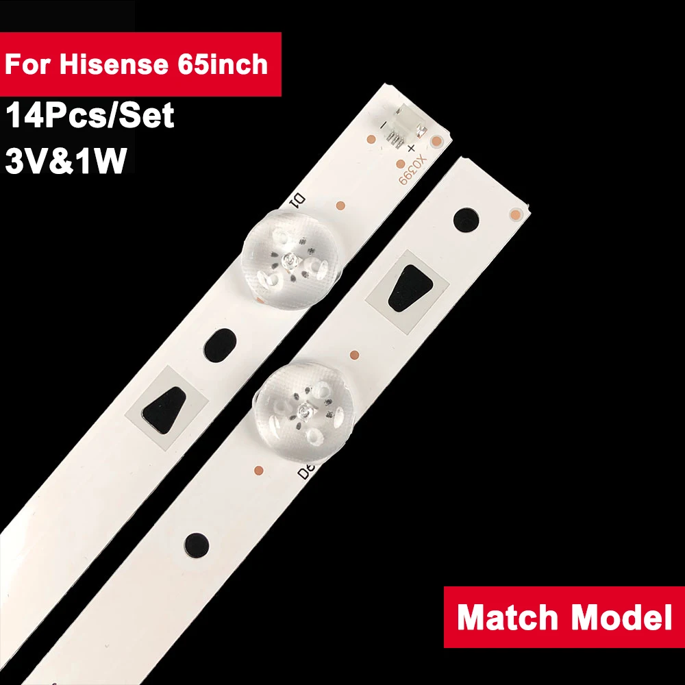 

14Pcs/set 65inch 660mm LED Backlight TV Strip for Hisense 6LED SVH650A53 REV01 6LED UBH 160627 LED65M5000U,LED65N3000U,LED65E5U