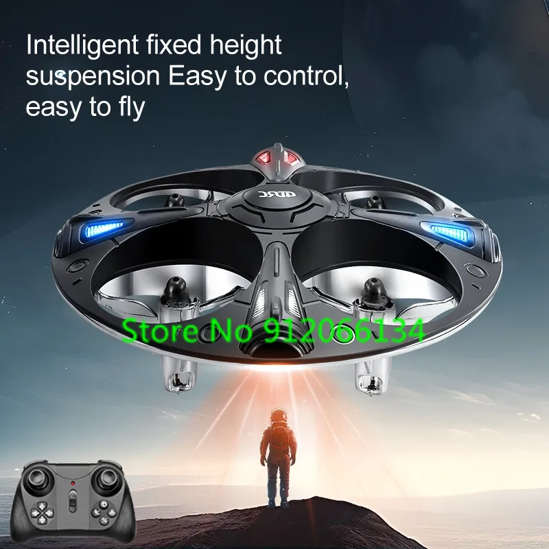 360° Fully Enclosed Protection Electric Remote Control Drone 2.4G Smart Fixed Attitude Hover Headless Mode RC Quadcopter Boy Toy