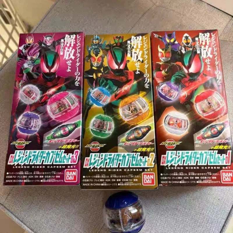 핫 오리지널 반다이 가면 라이더 Zeztz Dx 드림 캡슐 세트 액세서리 장식품 수집 가능한 모델 크리스마스 생일 선물
