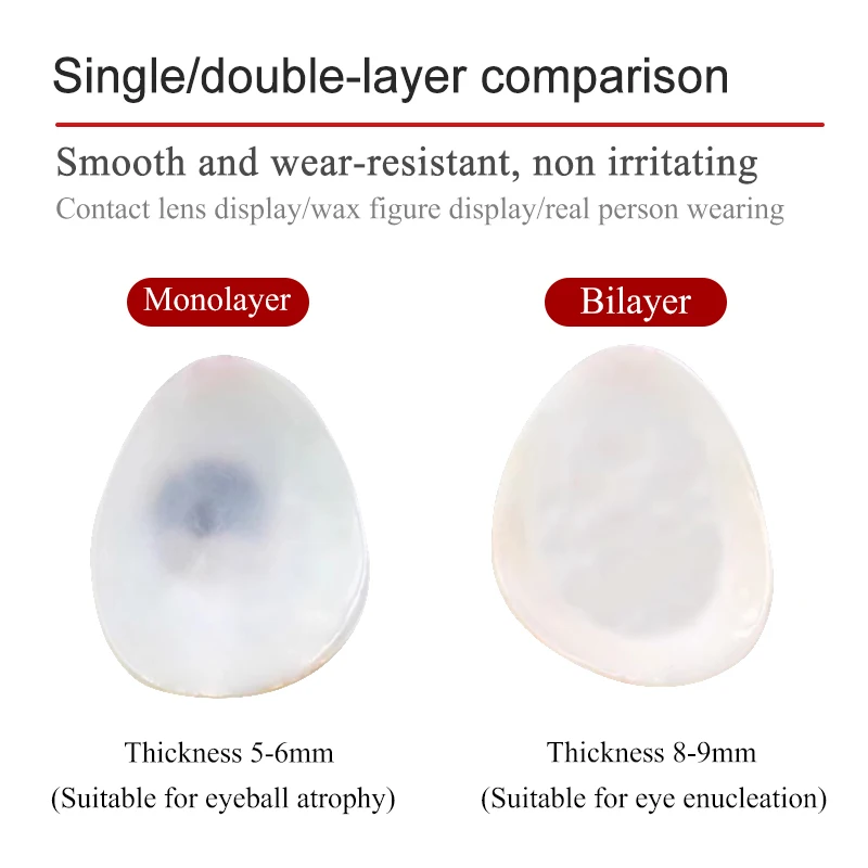 Resin Eye Prosthesis For Disabled Eyes After Removal Of Eyeball Atrophy Using Artificial Eye Prosthesis