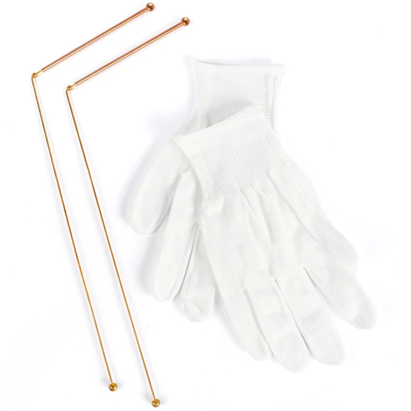 

AA01-Copper Dowsing Rods 2PCS Divining Rods+Dowsing Pendulum + Divination Mat- For Divining Water,Treasure,Buried Items Etc