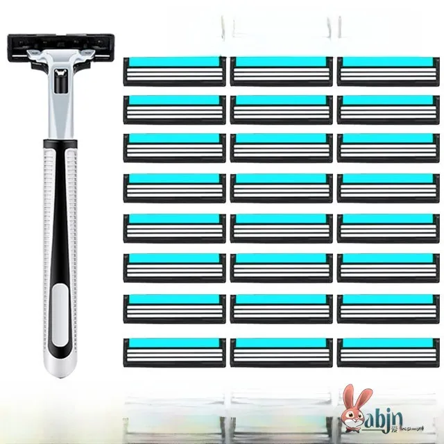 presente-para-o-dia-dos-pais-aparelho-de-barbear-manual-de-camada-dupla-universal-com-lamina-de-3-camadas-para-barba-masculina-e-viagem