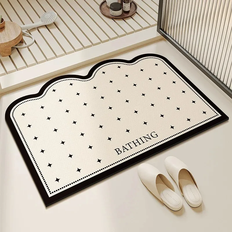 Bathroom Rug Super Absorbent Non-slip Floor Mat Minimalist Carpet Toilet Area Doormat Quick-drying Home Decoration Carpets 욕실 카펫